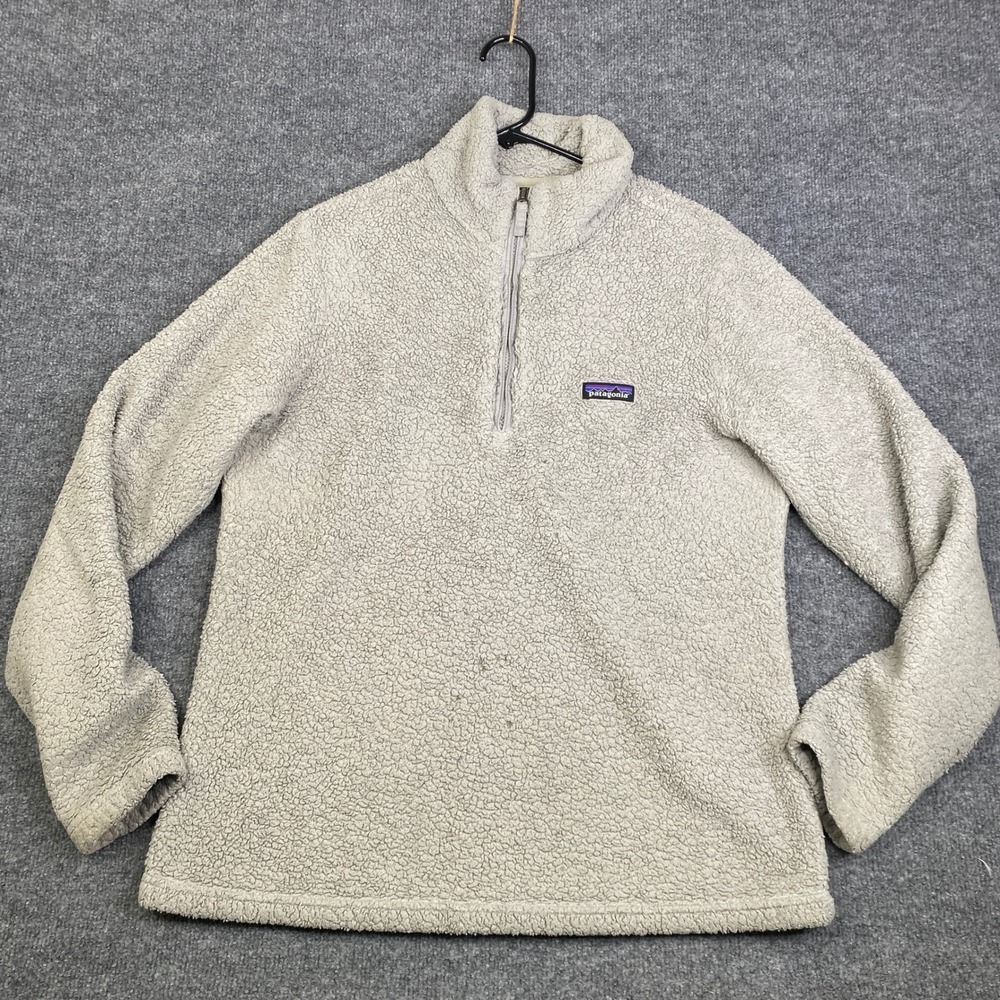 Patagonia Los Gatos 1/4 Zip Fleece Pullover Grey STY25235 Womens Size Medium